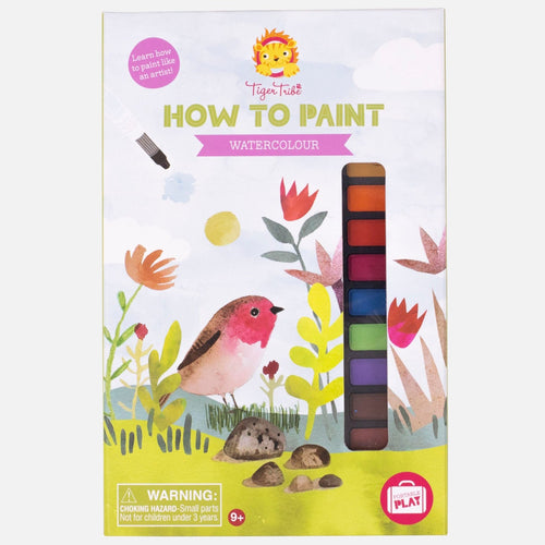Tiger Tribe How to Paint Watercolour Activity Book Art and craft for kids Best Seller 8yrs+ DISCONTINUED