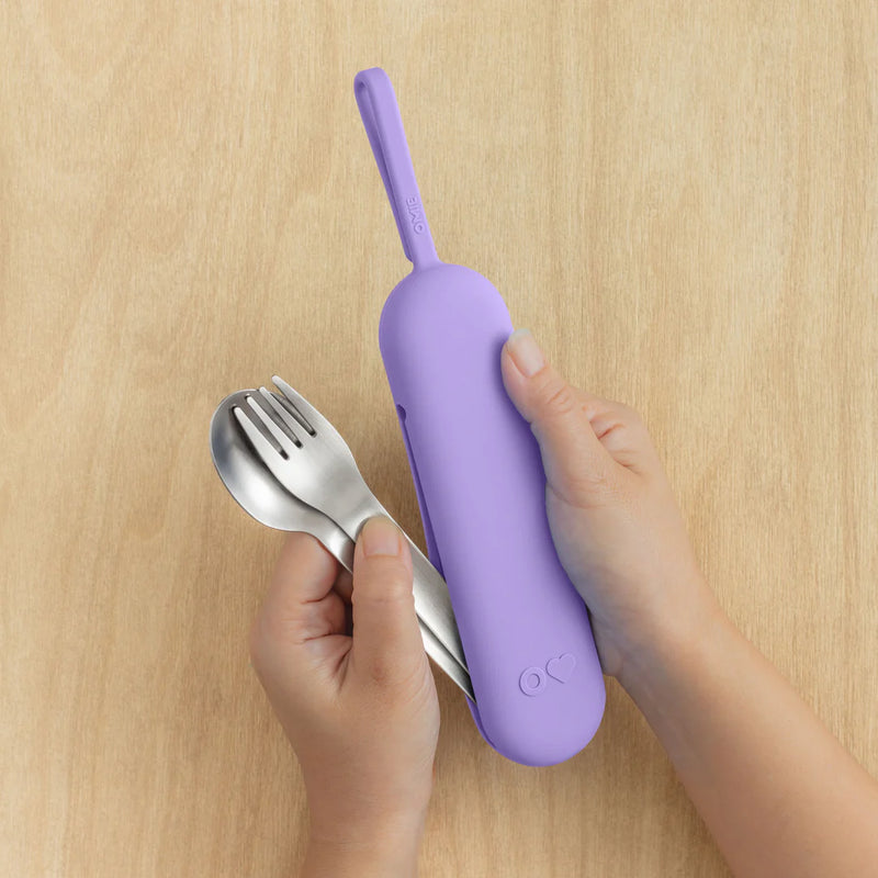 Omie OmieBox UP Pod and Utensil Set Compatible with both OmieBox Original and Up 3 Colours in design Kids Lunch Time  Best Seller 9yrs+