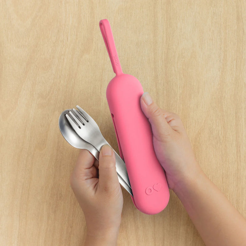Omie OmieBox UP Pod and Utensil Set Compatible with both OmieBox Original and Up 3 Colours in design Kids Lunch Time  Best Seller 9yrs+