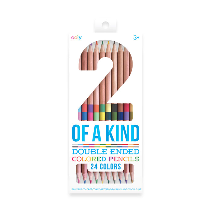Ooly 12 Double Ended Pencils with 24 Colours 3yrs+