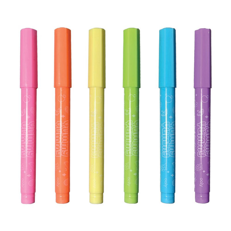 Ooly Yummy Yummy 6 Pastel Highlighters Fruit Scented Flexible Tip Stationary Art and craft for kids 3yrs+