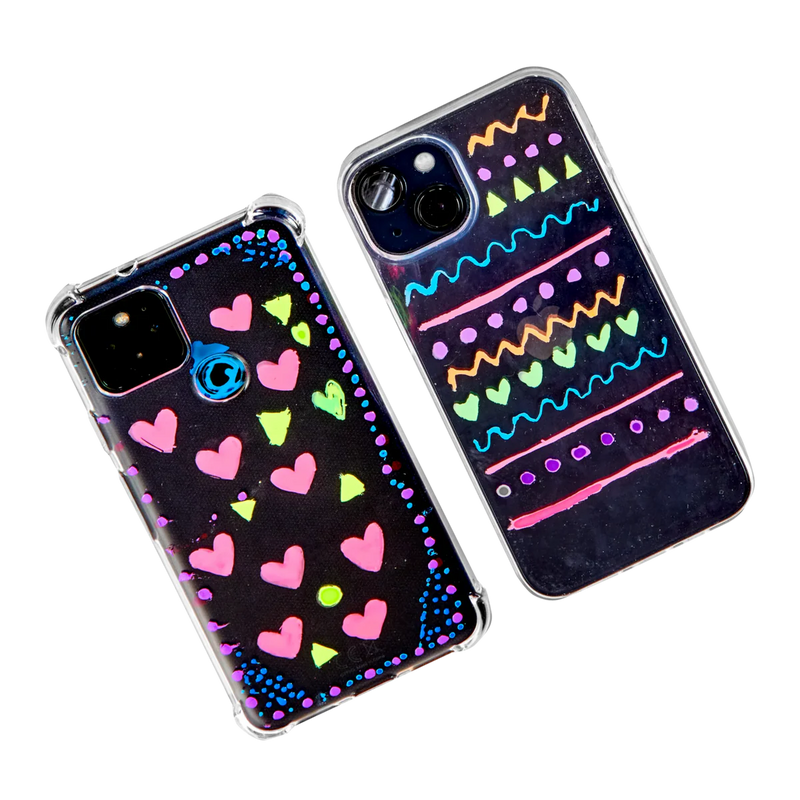 Ooly Jelly Gloss Neon Multi-Surface Gel Pens 6 Colours Stationary Art and Craft for Kids 8yrs+