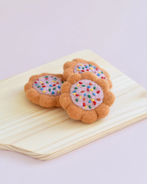 Tara Treasures Felt 100s and 1000s Biscuits Set of Play Food