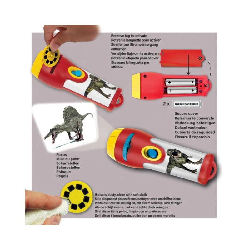 Brainstorm Toys Dinosaur Torch and Projector by Brainstorm Outdoor Travel Toys Dinosaur toy Early Science STEM Toys Dinosaur and Dragon Theme 3yrs+