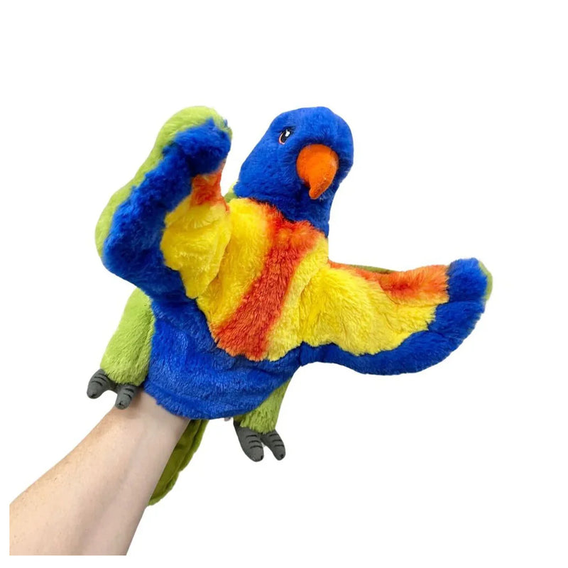 Eco Lorikeet Hand Puppet 25cm By Eco Buddies Pretend and Imaginative Play Toy 3yrs+