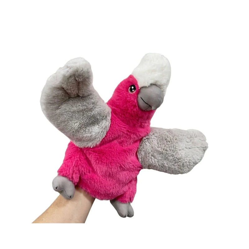 Eco Galah Hand Puppet 25cm By Eco Buddies Pretend and Imaginative Play Toy 3yrs+
