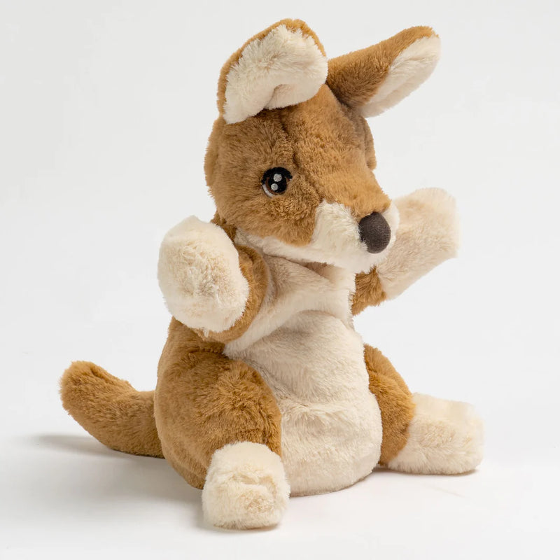 Eco Kangaroo Toy Hand Puppet 25cm By Eco Buddies Pretend and Imaginative Play Toy 3yrs+