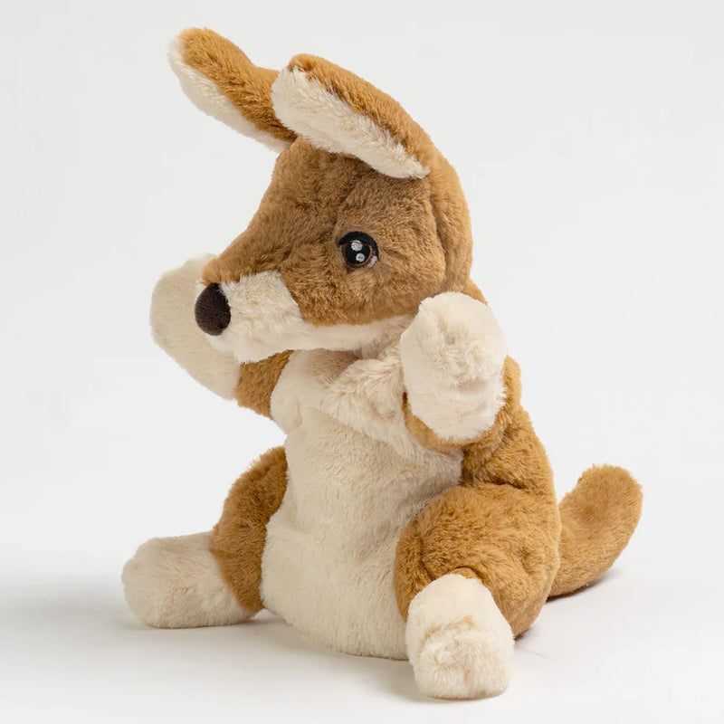 Eco Kangaroo Toy Hand Puppet 25cm By Eco Buddies Pretend and Imaginative Play Toy 3yrs+