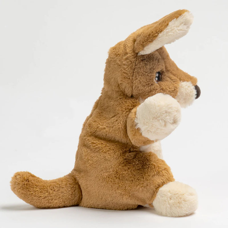Eco Kangaroo Toy Hand Puppet 25cm By Eco Buddies Pretend and Imaginative Play Toy 3yrs+