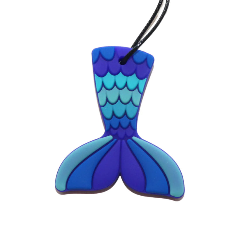 Jellystone Silicone Pendant Mermaid Tail Ocean Medium Chew Necklace 3yrs+