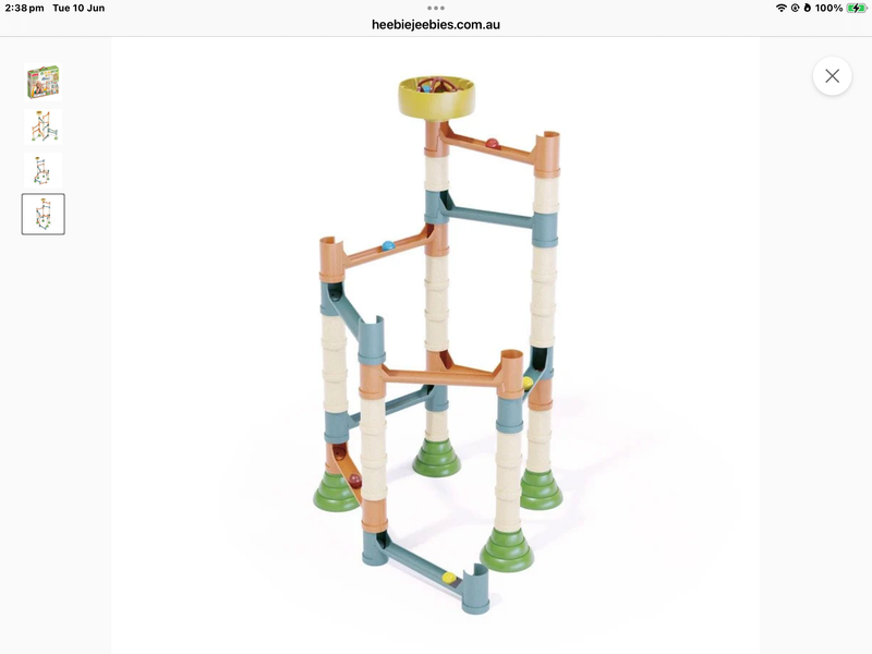 Migoga Eco Marble Run Play Bio 49pcs by Quercetti 4yrs+