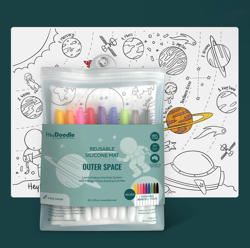 Hey Doodle Outer Space Art and craft for kids Travel Toy Space Toys Space Theme Best Seller Most Loved in Store 3yrs+