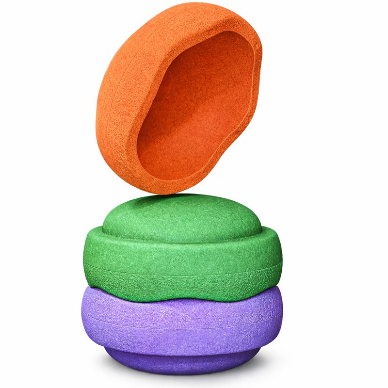 Stapelstein Stepping Stones Classic Secondary Colours 3pcs Set Developmental Toys for Toddlers Gifts Idea 12m+