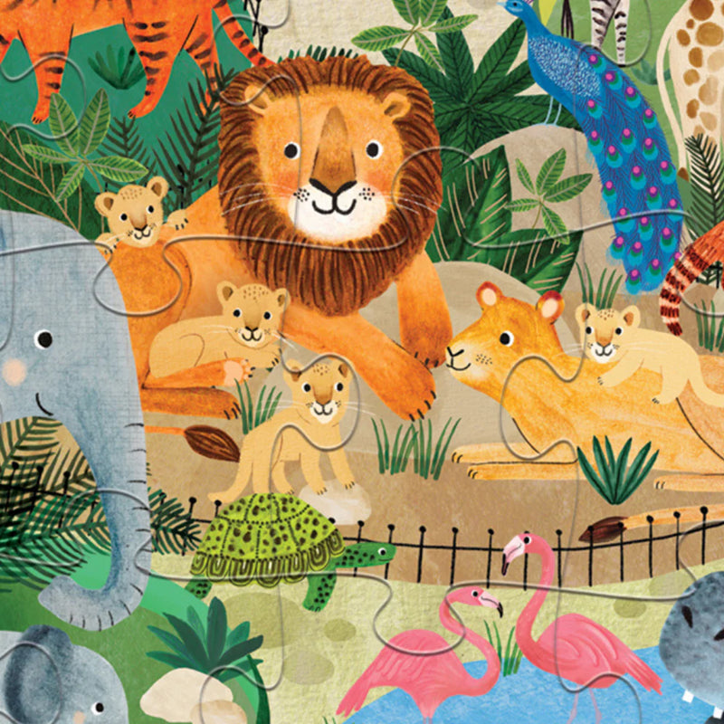 Crocodile Creek Little Building 24pcs Zoo Jigsaw Puzzle Preschooler 3yrs+