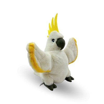 Eco Cockatoo Hand Puppet 25cm By Eco Buddies Pretend and Imaginative Play Toy 3yrs+