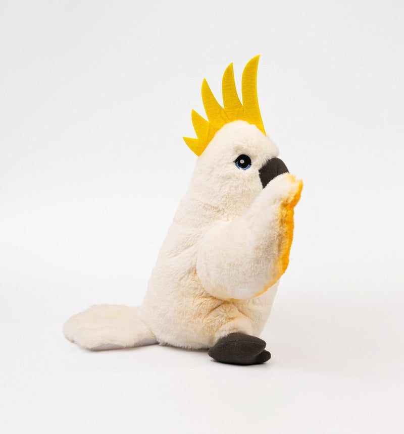 Eco Cockatoo Hand Puppet 25cm By Eco Buddies Pretend and Imaginative Play Toy 3yrs+
