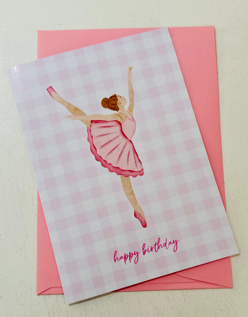 Ballet Dancer Kids Happy Birthday Card By Popsy Press