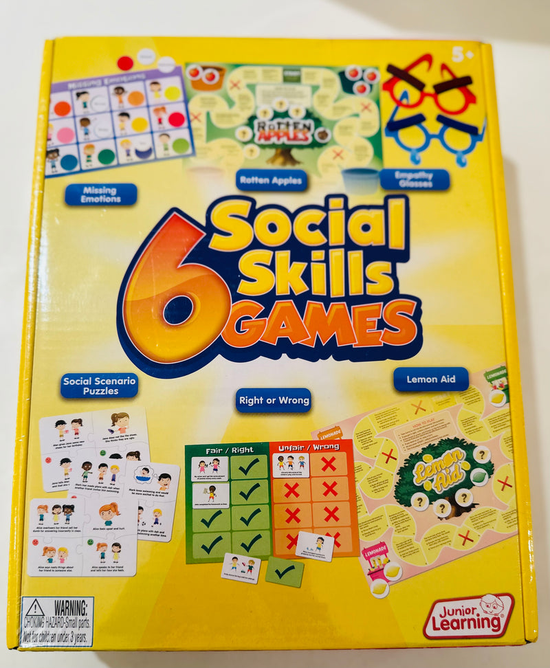 6 Social Skills Games By Junior Learning Mindfulness Social-Emotional Behavioural Best Seller 5yrs+