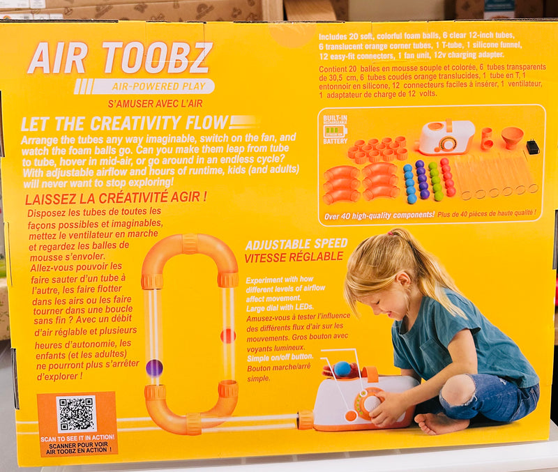 Fat Brain Toys Air Toobz with Airflow Unit 1 STEM Toys Best Seller Most Loved in Store Gifting idea for 5yrs+ (Bulky Shipping)