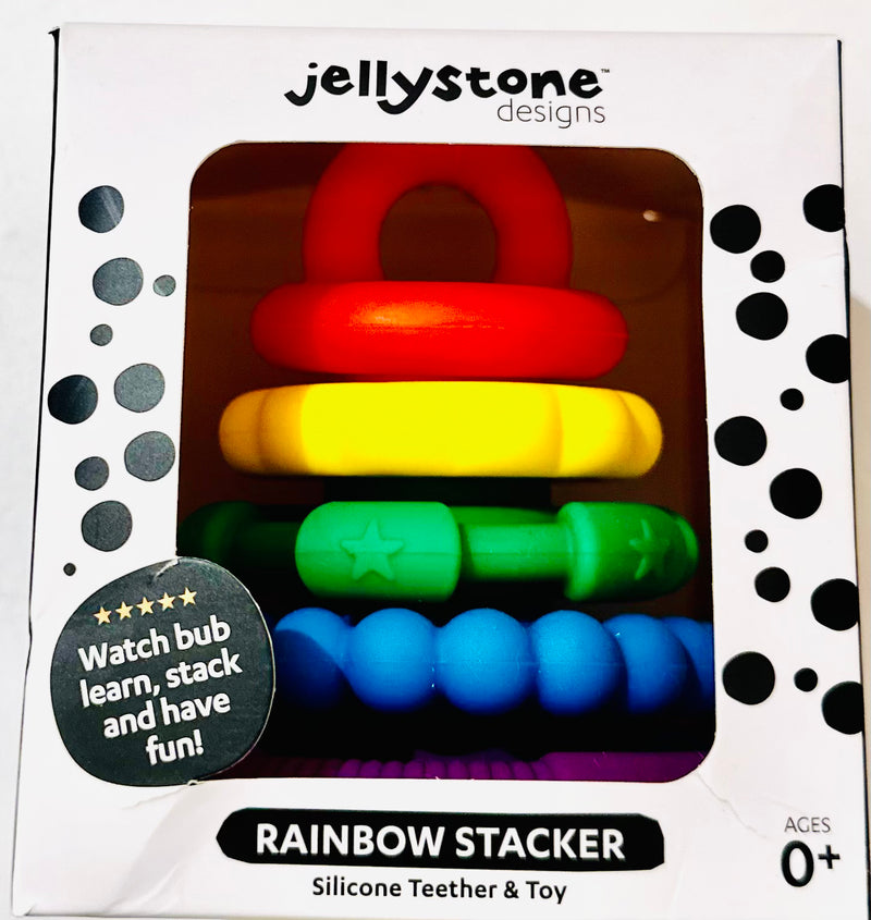 Jellystone Rainbow Stacker Teether 1pc 2 designs Baby Toys Baby Gifts Idea Best Seller 0m+