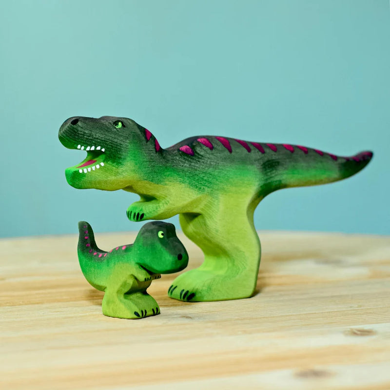 Wooden Dinosaurs T-Rex Set of 2 by BumbuToys Dinosaur and Dragon Theme 3yrs+