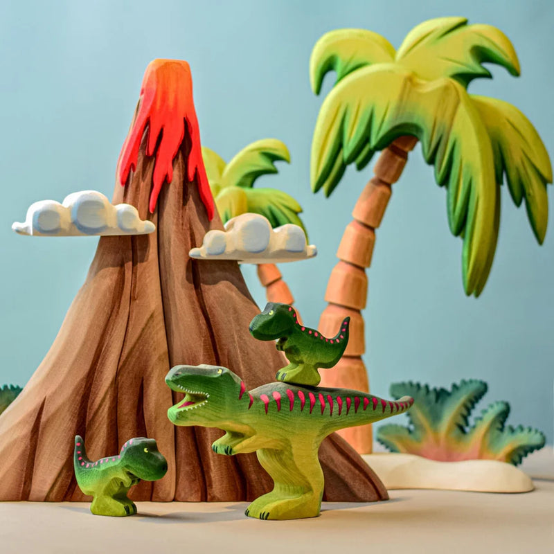 Wooden Dinosaurs T-Rex Set of 2 by BumbuToys Dinosaur and Dragon Theme 3yrs+