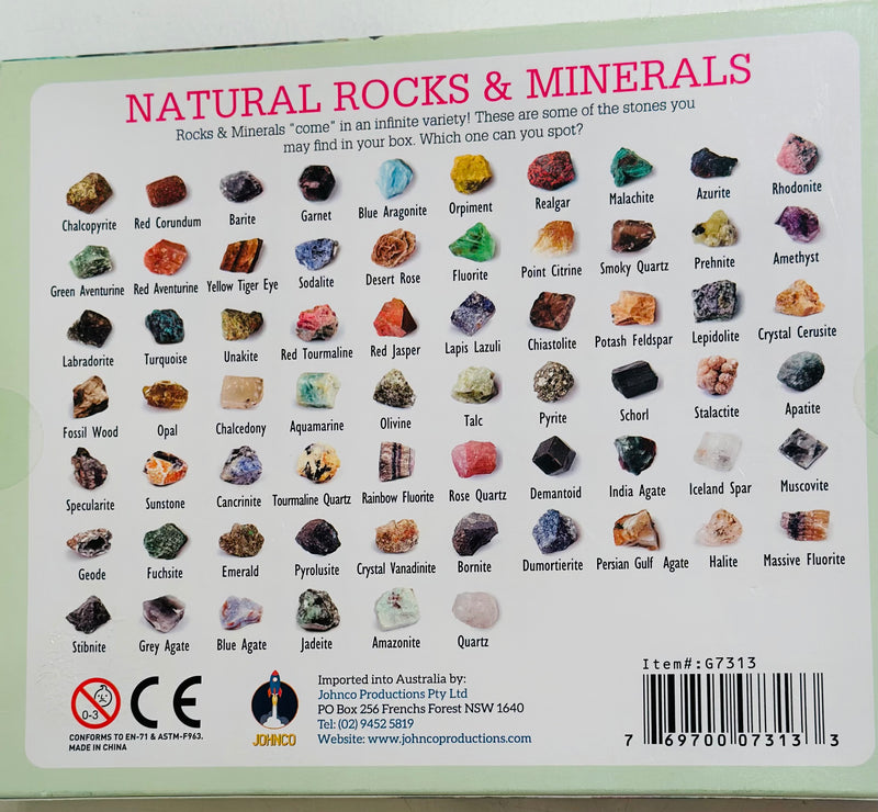 Ultimate 48pc Rocks and Minerals 8yrs+