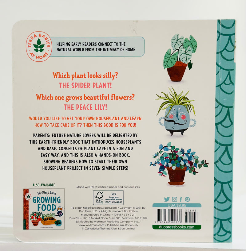 My Very First Book of Houseplants (Board book) by Asa Gilland Kids Book