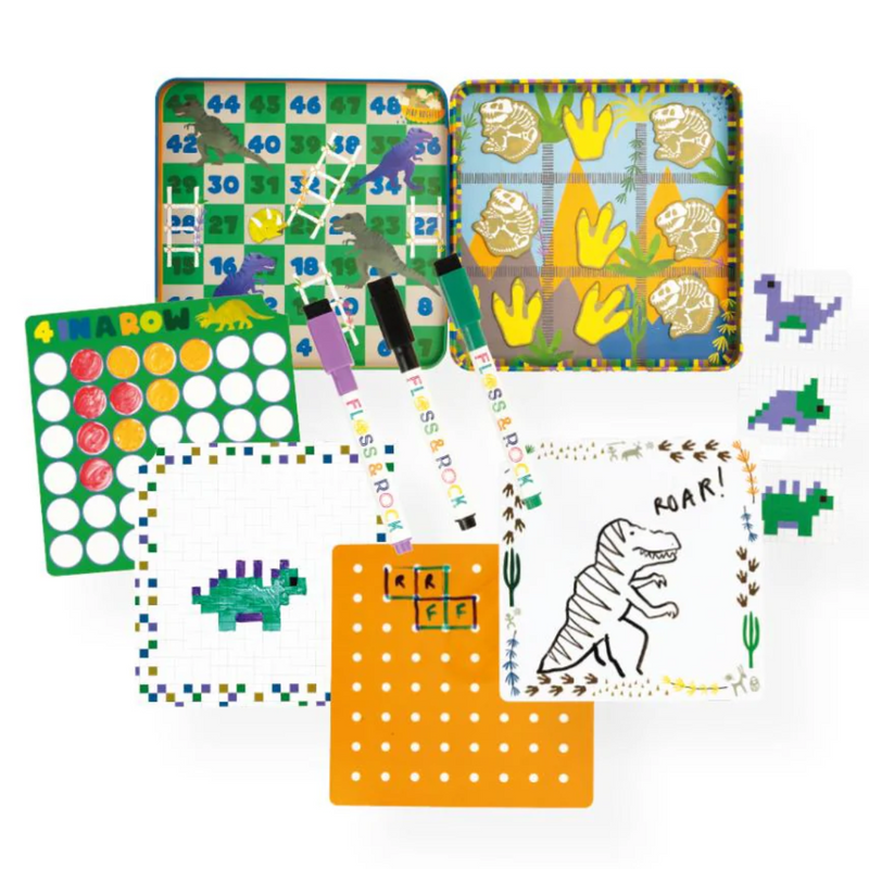 Floss & Rock Magnetic Fun & Games Dinosaur Travel Toys 3yrs+