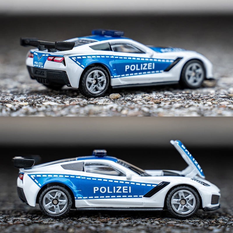 Siku Chevrolet Corvette ZR1 Police Toy Car 3yrs+