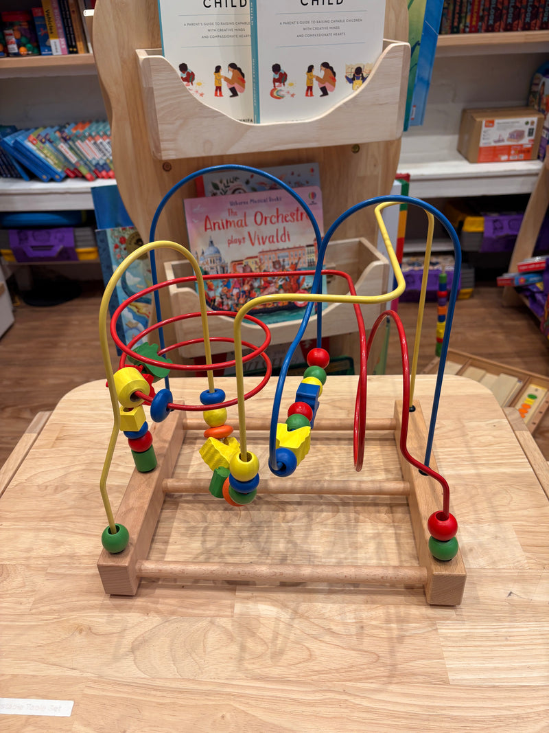 Viga Toys Wooden Large Wire Bead Maze 32.5 cm(L)x 31.5 cm (W)x 25 cm(H) Fine Motor Skills Developmental Toys 2yrs+ (Bulky Shipping)