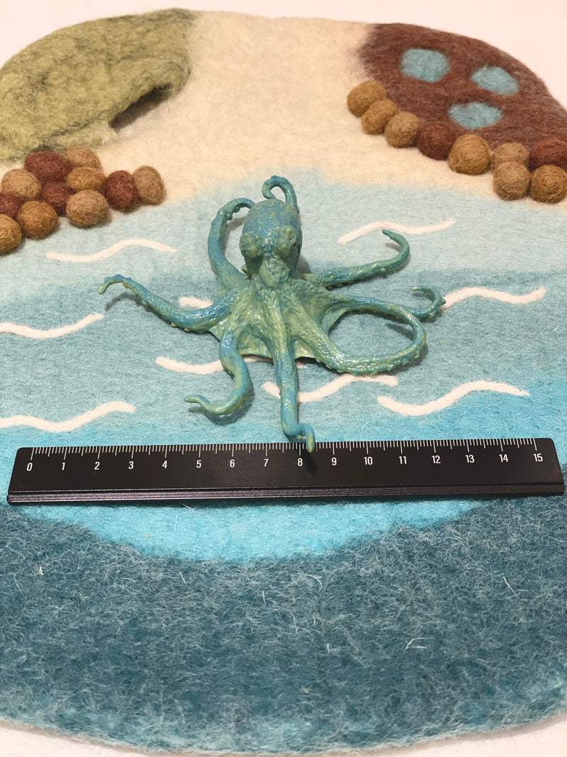 Blue Octopus Figurine by Safari Ltd Sea Life Collection Animal Figurines 3yrs+