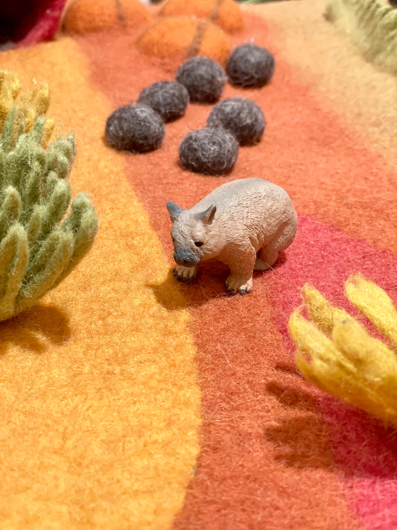 Wombat Figurine by Safari Ltd Australian Collection Animal Figurines 3yrs+