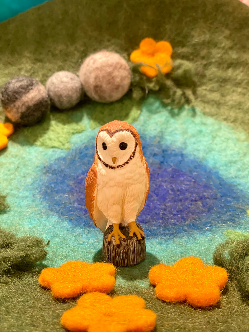 Barn Owl Figurine by Safari Ltd Woodland Collection Animal Figurines 3yrs+