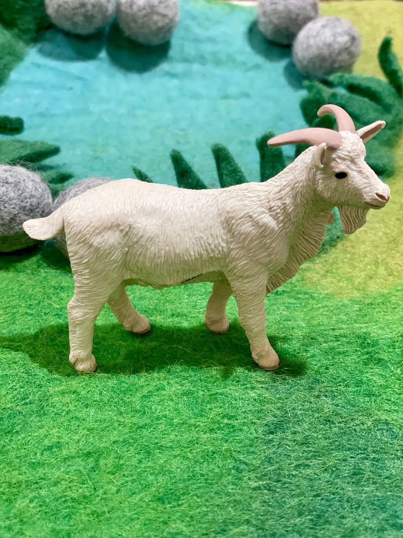 Billy Goat Figurine by Safari Ltd Farm Collection Animal Figurines 3yrs+