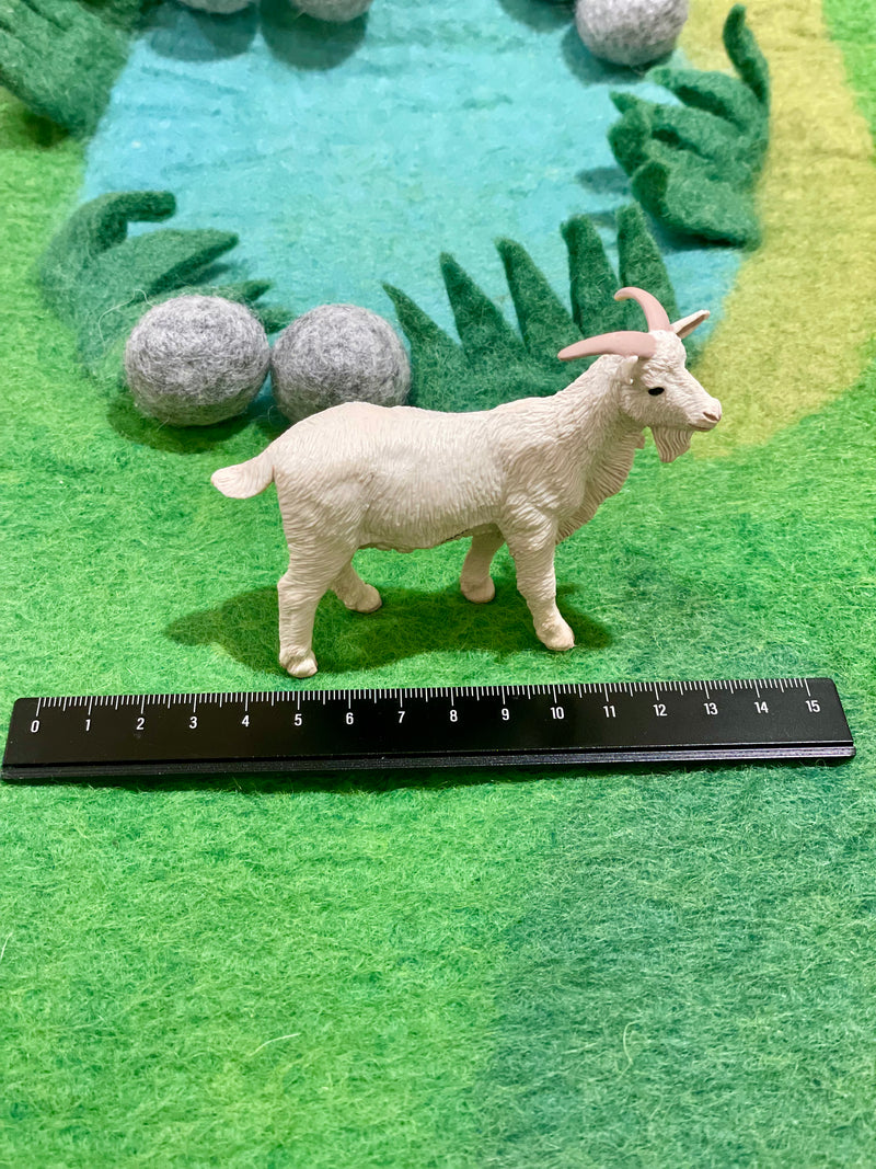 Billy Goat Figurine by Safari Ltd Farm Collection Animal Figurines 3yrs+