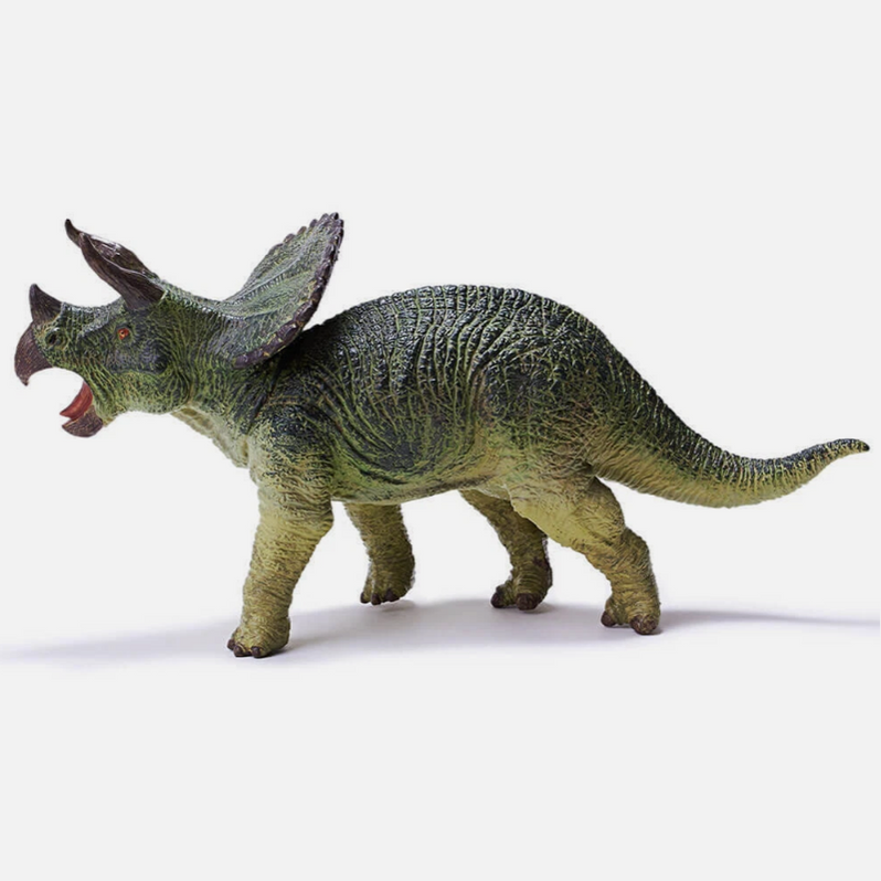 Triceratops Soft Replica Figurine Prehistoric Series by Recur Toys Dinosaur and Dragon Theme 3yrs+
