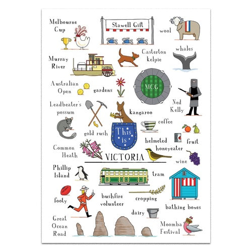 This is Victoria Greeting Card by Red Tractor Designs Birthday card