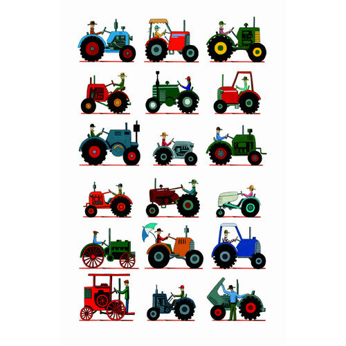 The Tractor Show Greeting Card by Red Tractor Designs Birthday card