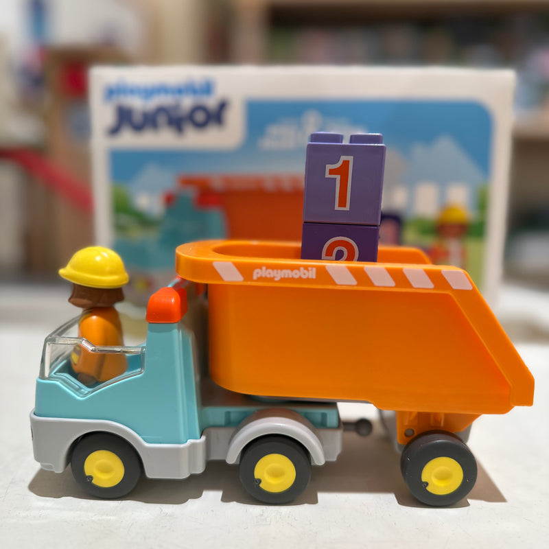 Playmobil Junior Dump Truck Toy Car Toddlers 12m+