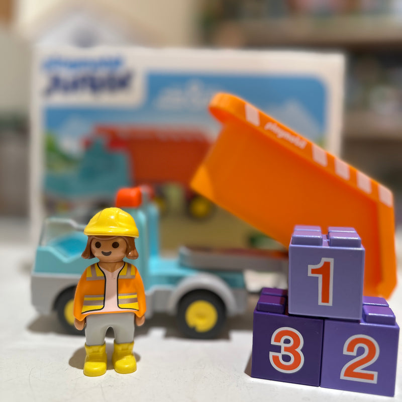 Playmobil Junior Dump Truck Toy Car Toddlers 12m+