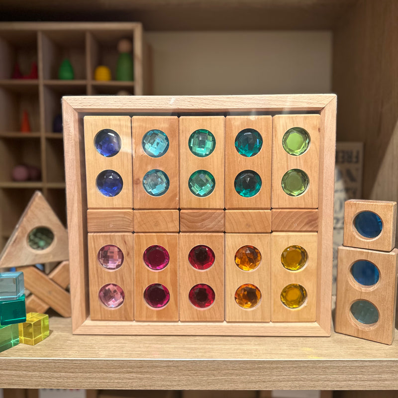 Bauspiel Small Colour Track with a View 25pcs Wooden Toys Building Blocks 3yrs+