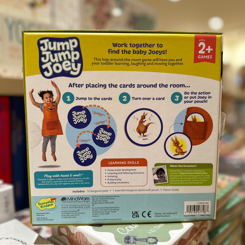 Peaceable Kingdom Jump Jump Joey Board Games for kids Developmental Toys for Toddlers 2yrs+