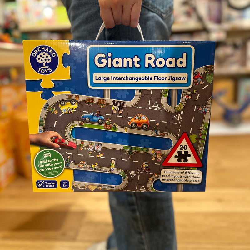 Orchard Toys Giant Road Floor Jigsaw Puzzle 20pcs Cognitive Development Toys for 3yrs+