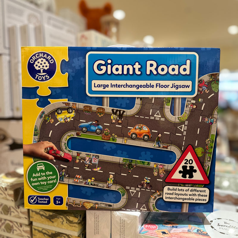 Orchard Toys Giant Road Floor Jigsaw Puzzle 20pcs Cognitive Development Toys for 3yrs+