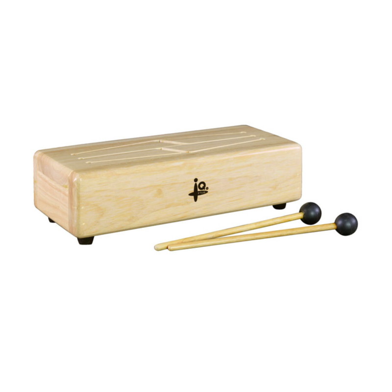 IQ Plus 4 Keys Log Drum with Mallets Musical Intruments for Kids 3yrs+