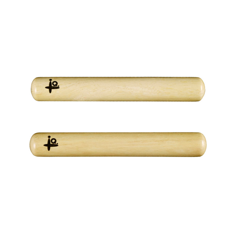 IQ Plus Siam Oak Wood Claves Pair 18.5cm Musical Intruments for Kids 3yr+