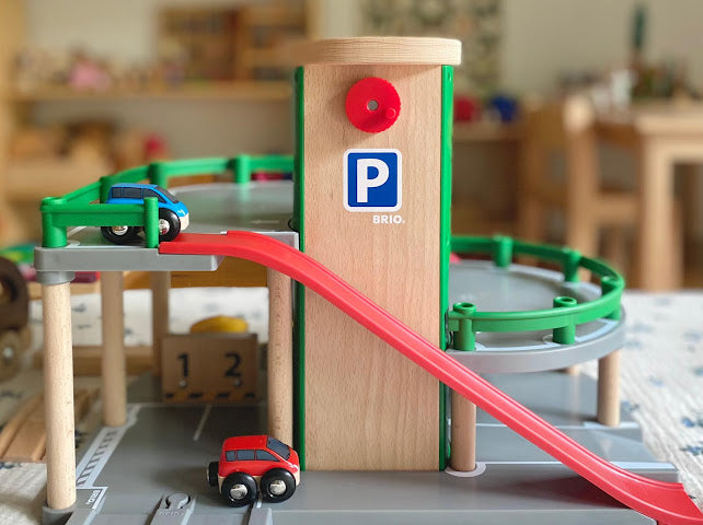 BRIO Parking Garage Pieces Set Wooden toy car garage Best Seller