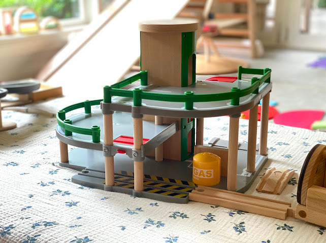 BRIO Parking Garage Pieces Set Wooden toy car garage Best Seller