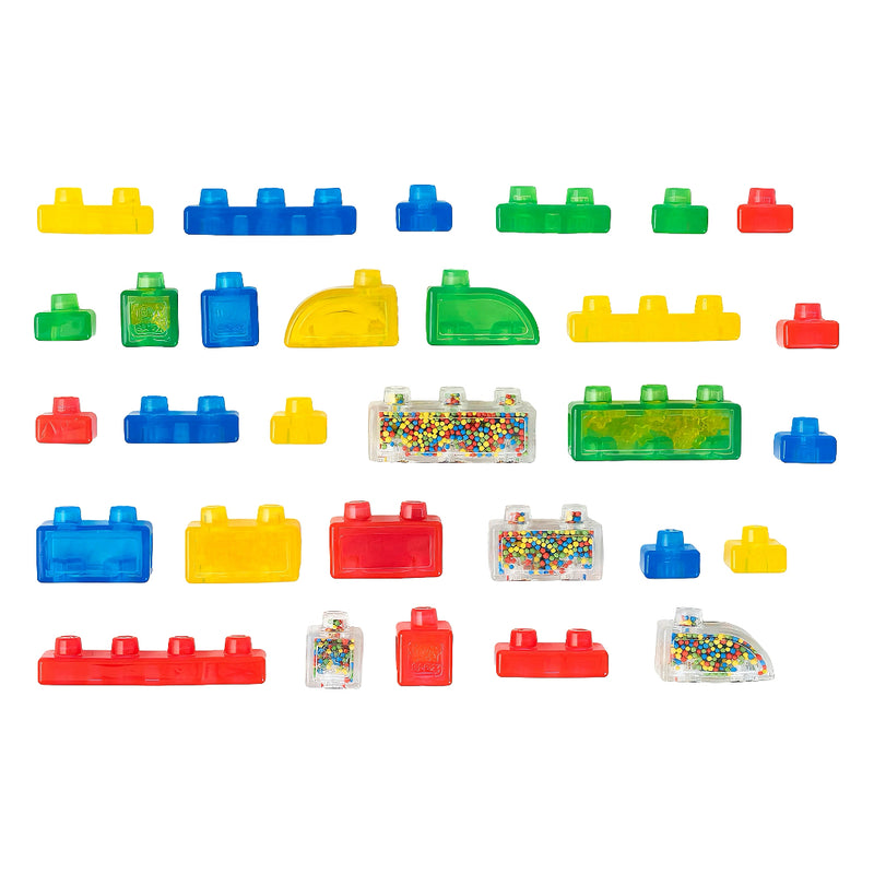 Jelly Blox Stash and Stack 2 in 1 with Storage Case 30pcs Squishy Sensory Creative Play Gift Idea for Toddler 2yrs+